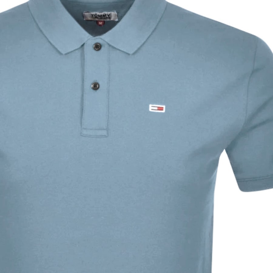 Alternative Image for ProductTommy Jeans Classic Polo T Shirt Blue3